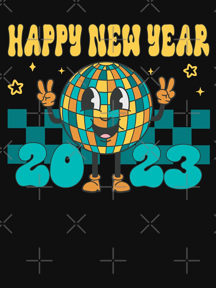 New Years Eve 2023 Retro by RockBeeDesigns