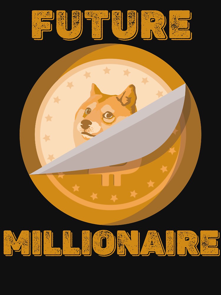 Dogecoin Future Millionaire by Hoiho Adventure Shirts