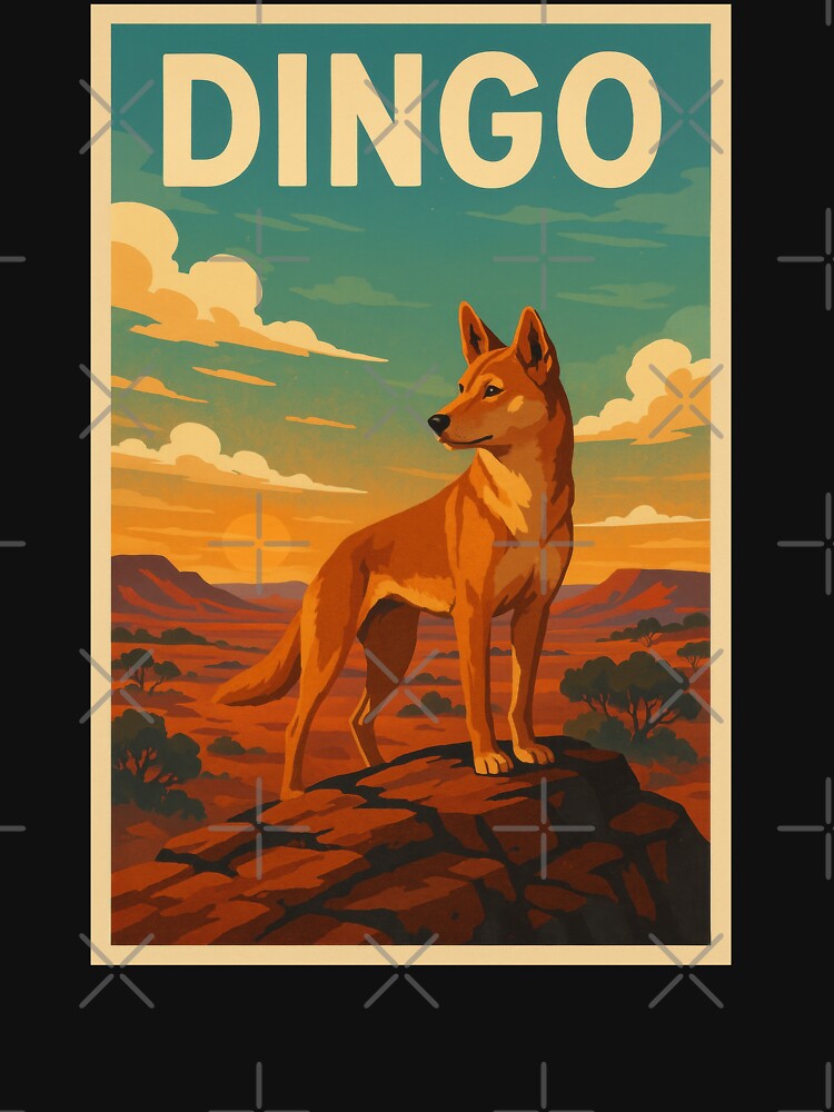 Dingo Outback Sunset by Flying Doggo