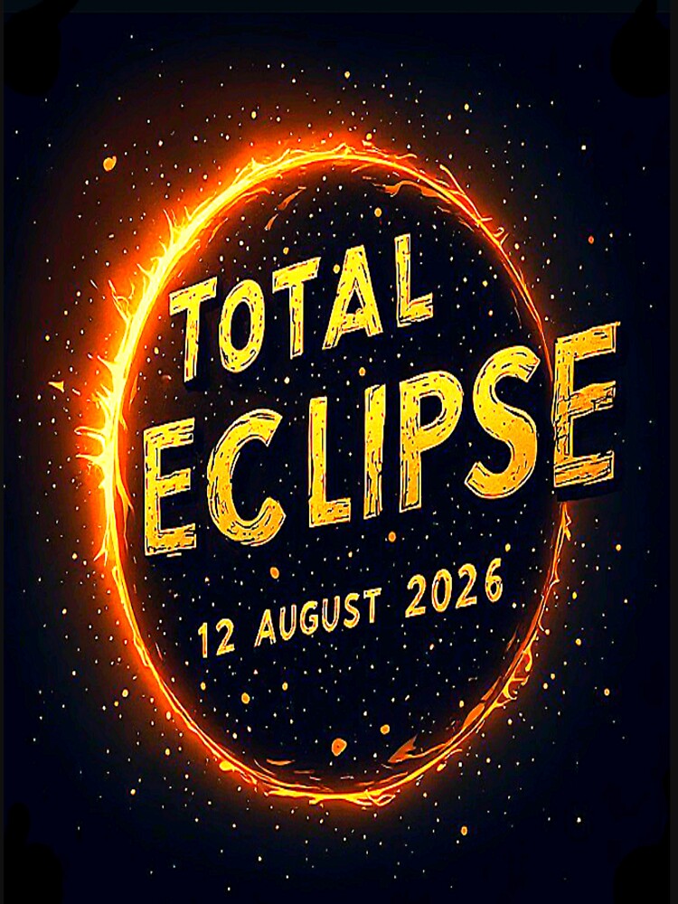 TOTAL ECLIPSE 12 AUGUST 2026 by Giulivo Store Graphic