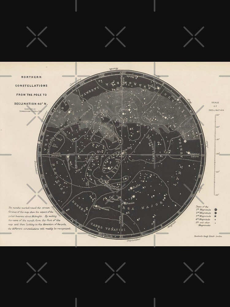 vintage astrology constellation map by trenemon