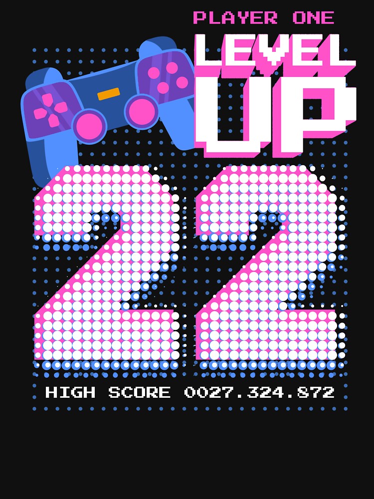 Player One Level Up 22 by patternprint1
