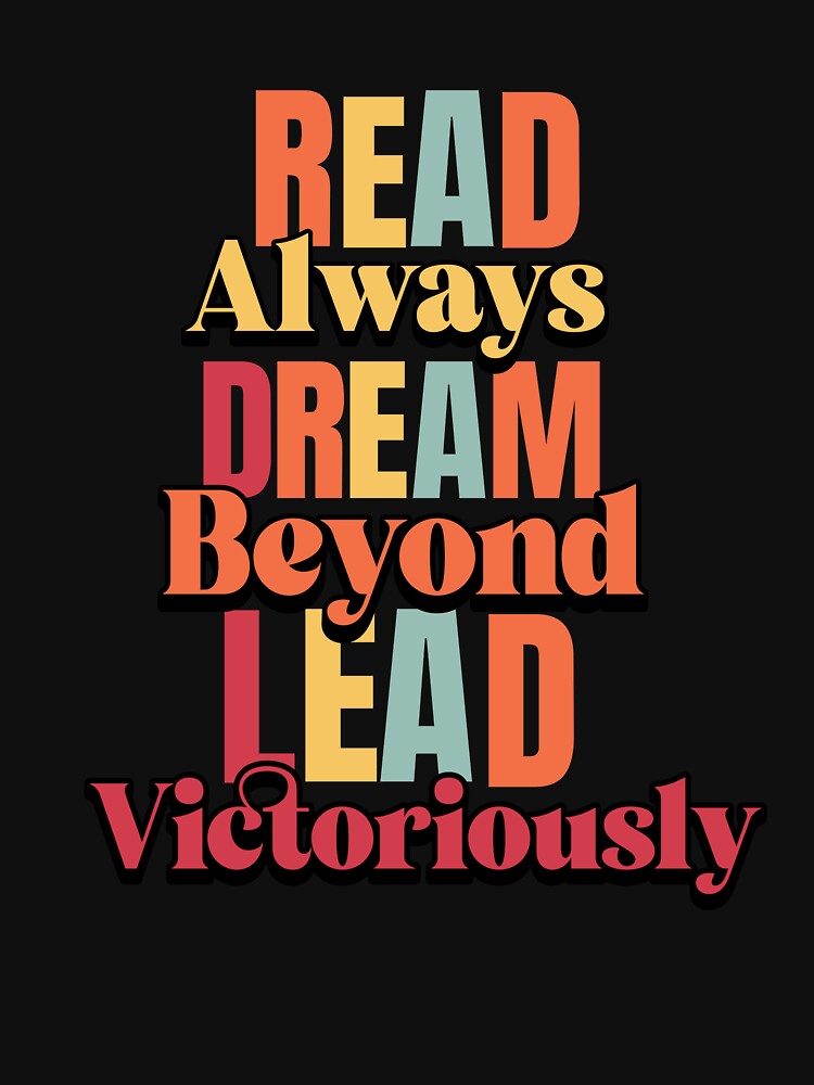 Read, Dream and Lead Design to motivate and stimulate a reader's mind by KiitosLtd