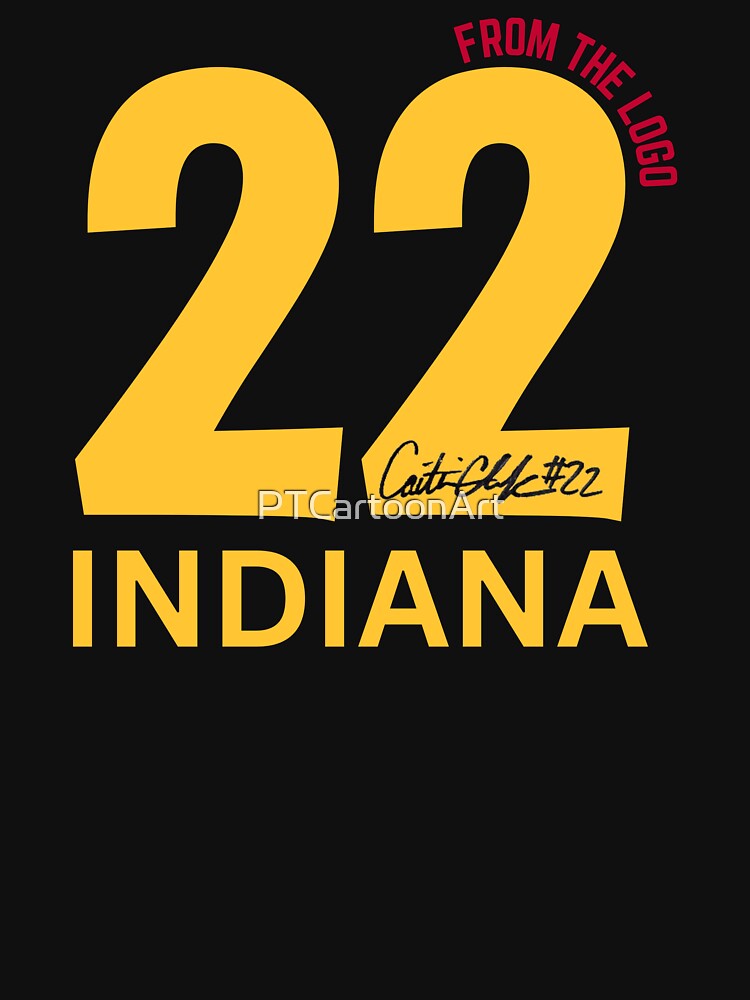 Caitlin Clark #22 Indiana from the logo- KWBCC2205 by PTCartoonArt