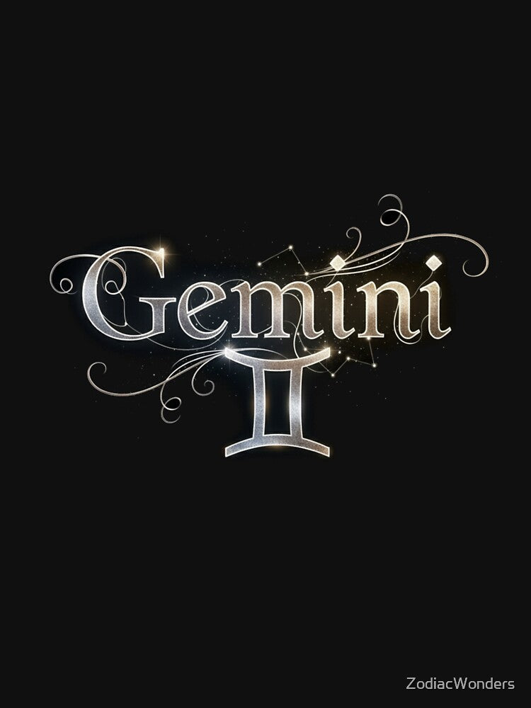 Celestial Gemini Twins Sparkle by ZodiacWonders