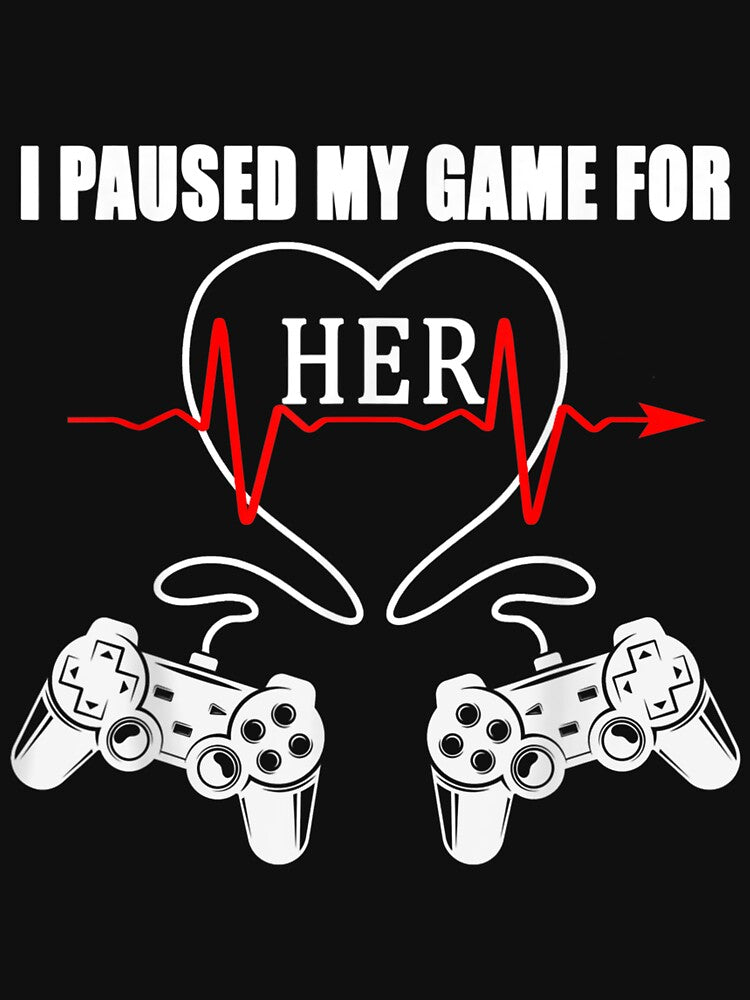 Matching Couple Valentines Day Video Gamer Heart Controller by cysandy