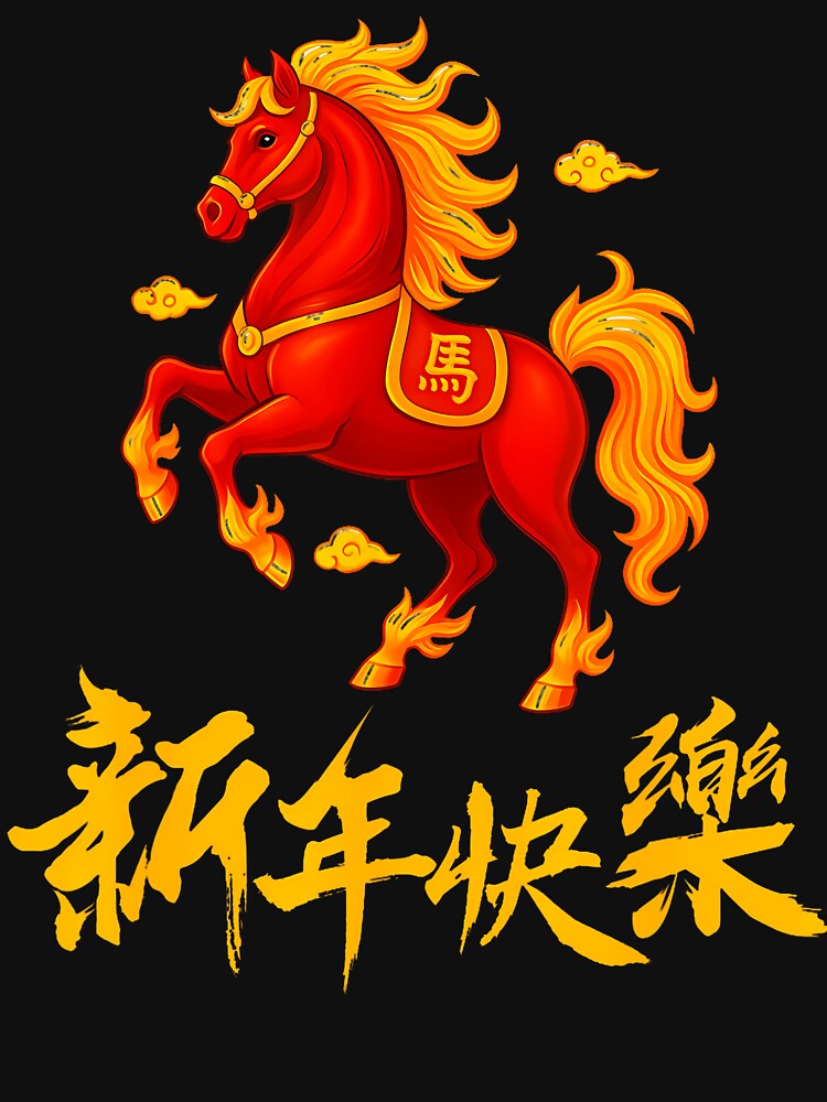2026 Year Of The Fire Horse Chinese Zodiac Lunar New Year by LeanneSandra