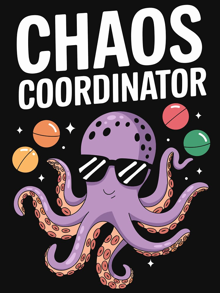 Chaos Coordinator – Cool Octopus Juggling by PrintsByNatalia