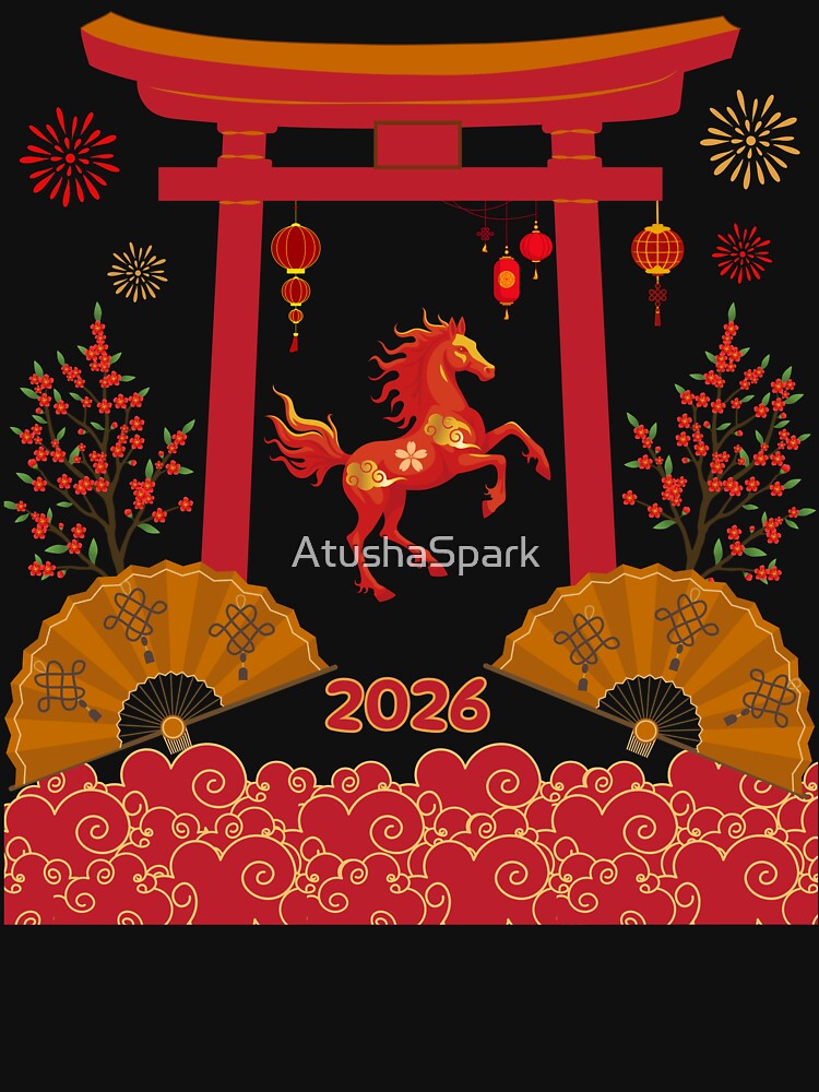 Year of The Fire Horse - Chinese New Year Colorful Celebration by AtushaSpark