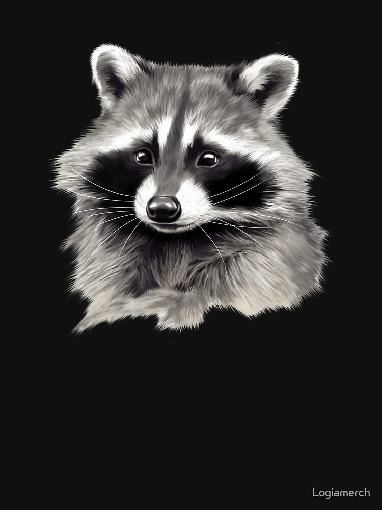 Cute Raccoon, Love Raccoons by Logiamerch