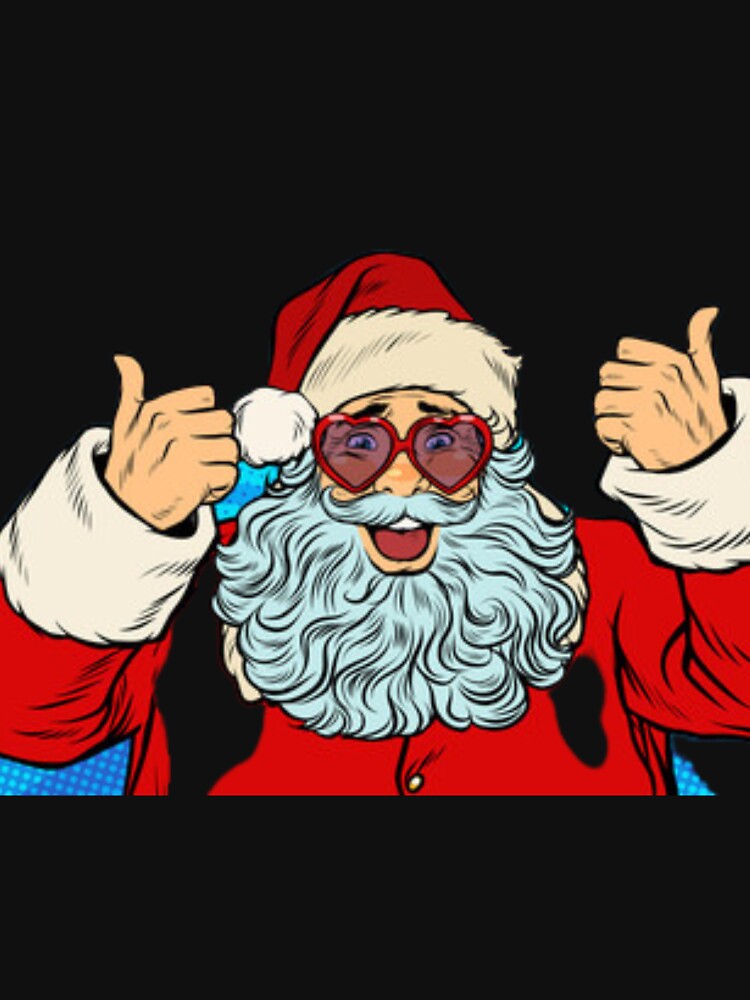 retro vintage pink santa claus by PRINTYDESING1