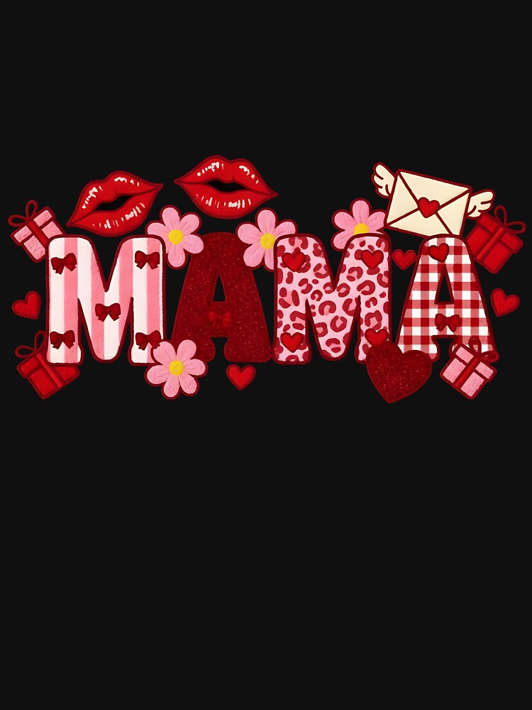 Mama Valentine's Day Preppy Valentine Mama by KroghDs
