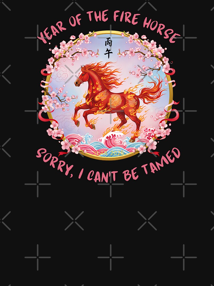 Fire Horse 1966 Vibrant Chinese Zodiac - Sorry, I Can't Be Tamed by ThreeFreestones