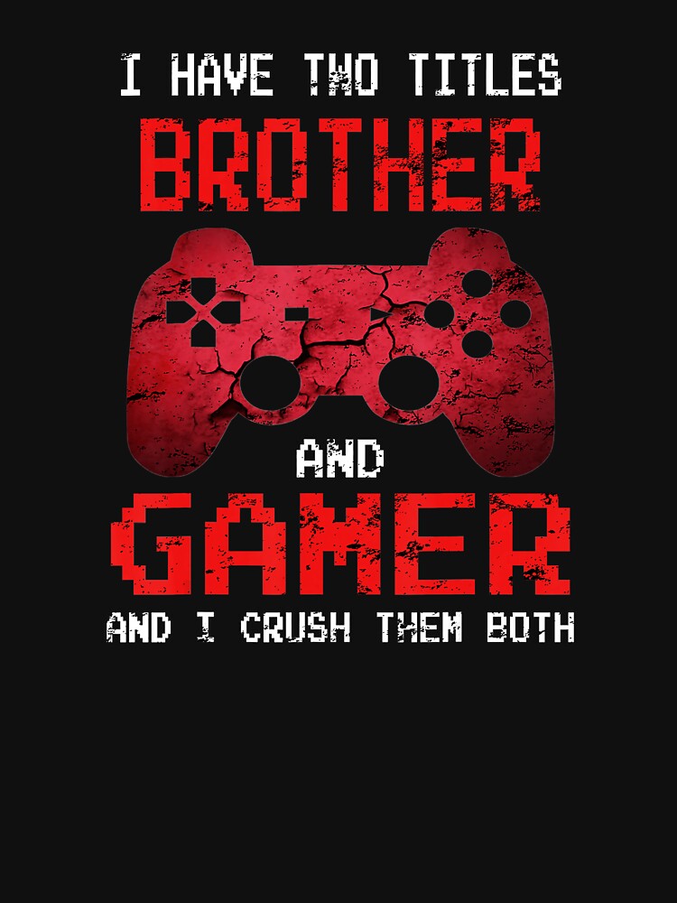 Brother Gamer Funny Gaming Quote Vintage Controller by FGTV2021
