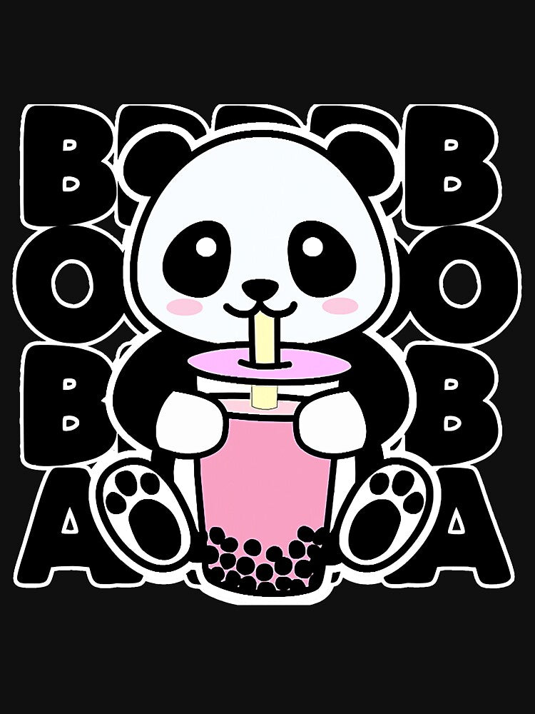 Kawaii Boba Tea Cute Anime Panda by BundlerVq