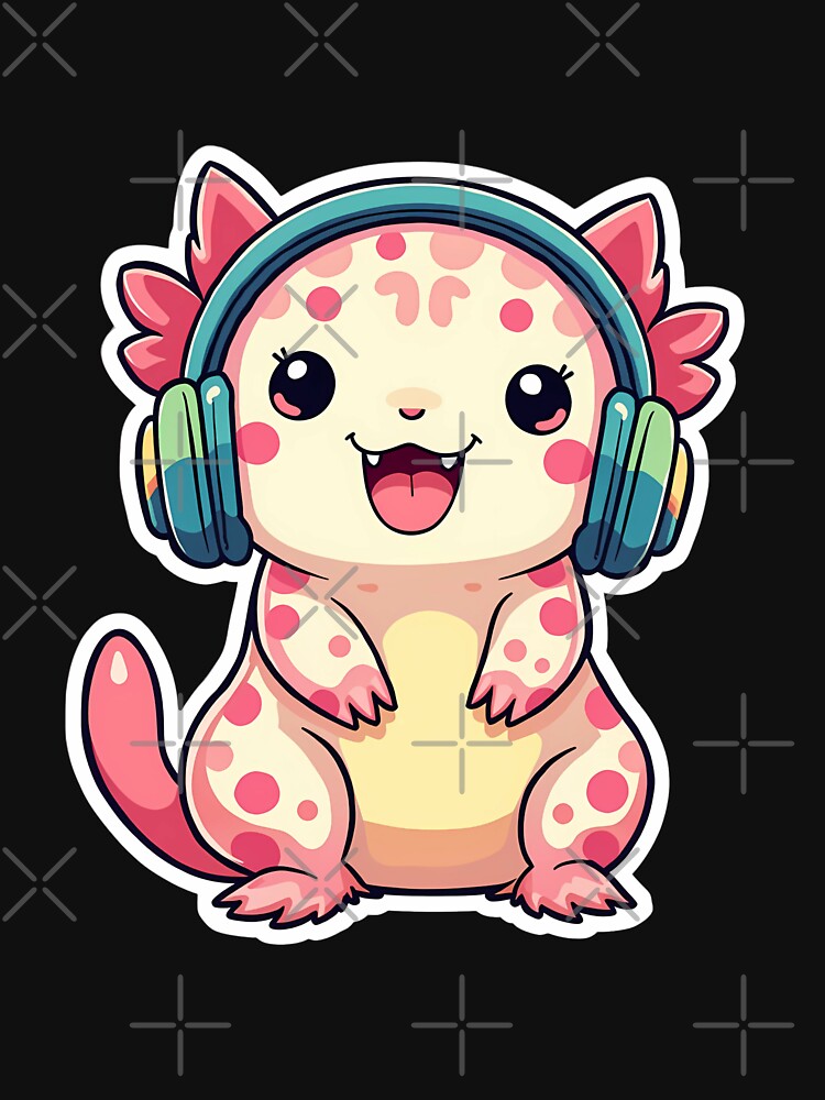 Kawaii Axolotl | Cute and Adorable Axolotl Design by DesignDoodleArt
