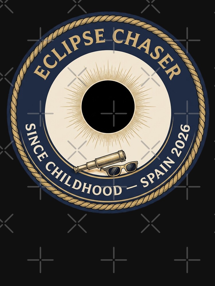 Eclipse Chaser Since Childhood Vintage Badge by CalmCapy Co