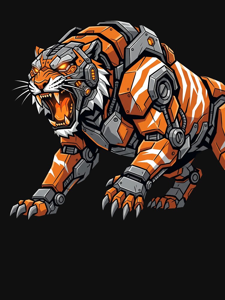 Mechanical Tiger Roar by Stickersdevelop