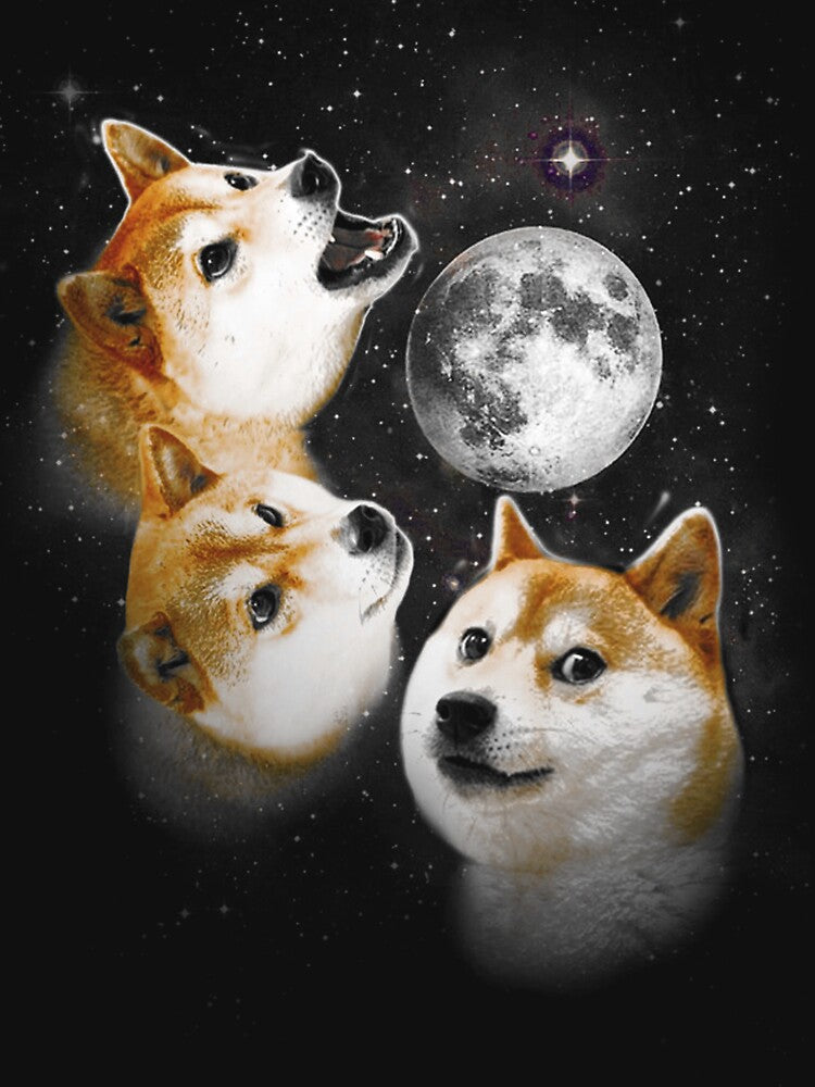 Three Doge Moon by scolecite
