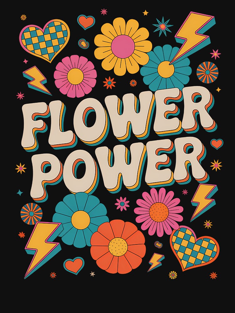Flower 60s 70s Hippie Positive by vavatamenmeld