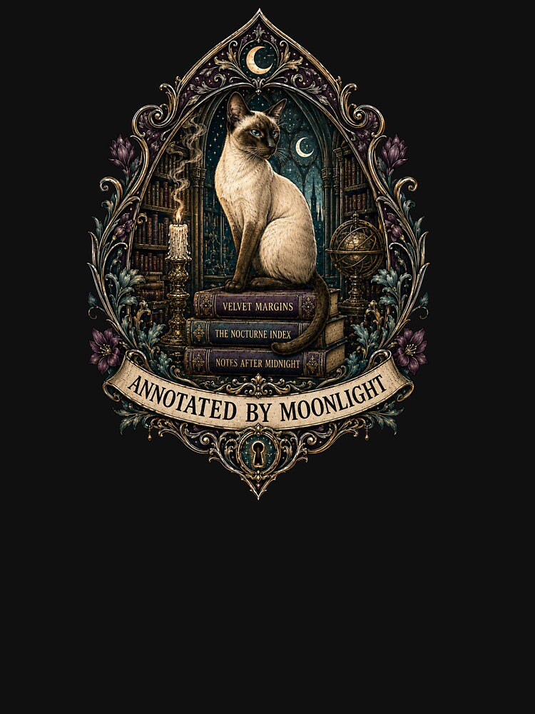Annotated by Moonlight Gothic Cat by Soft Panic Studio