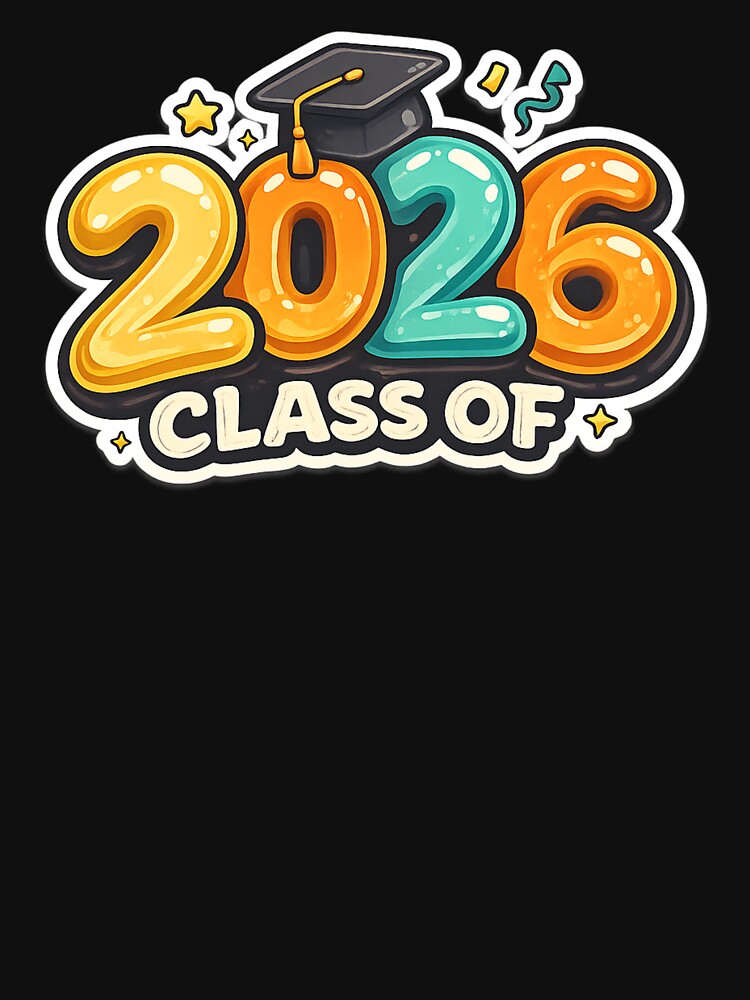 Class of 2026 Graduation Cap Sticker Style by PunchDrop