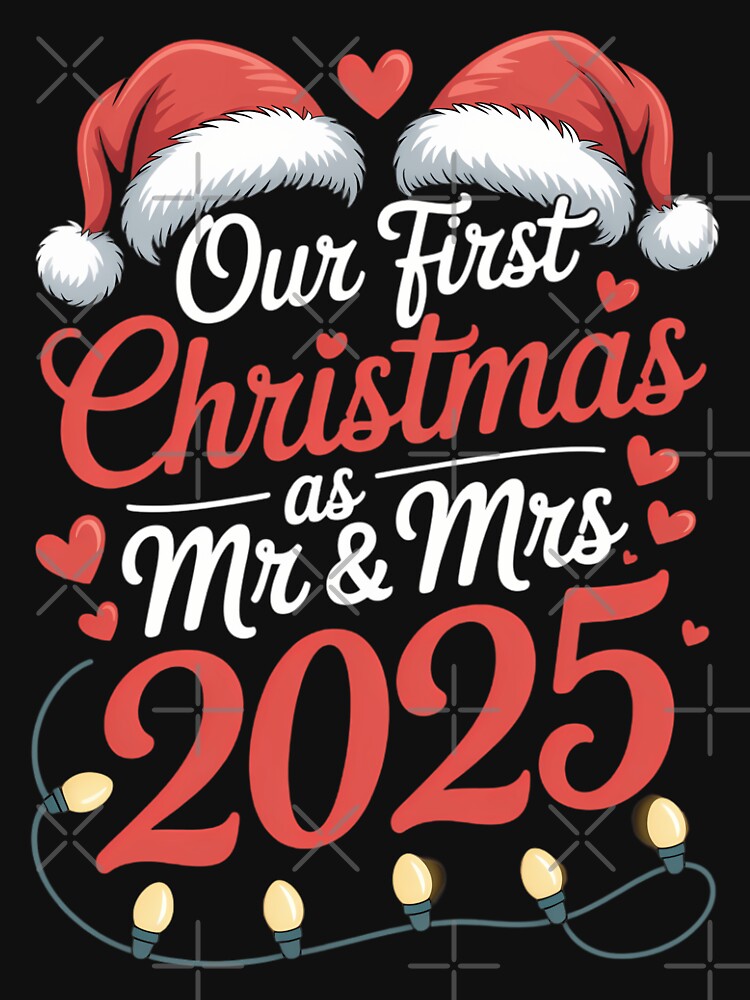 Our First Christmas As Mr Mrs 2025 Married Couples Matching by CookWorldLaughs