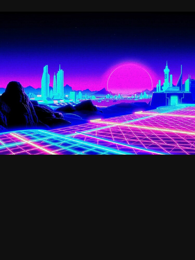 Sunset In Neon City by AlienButterfly