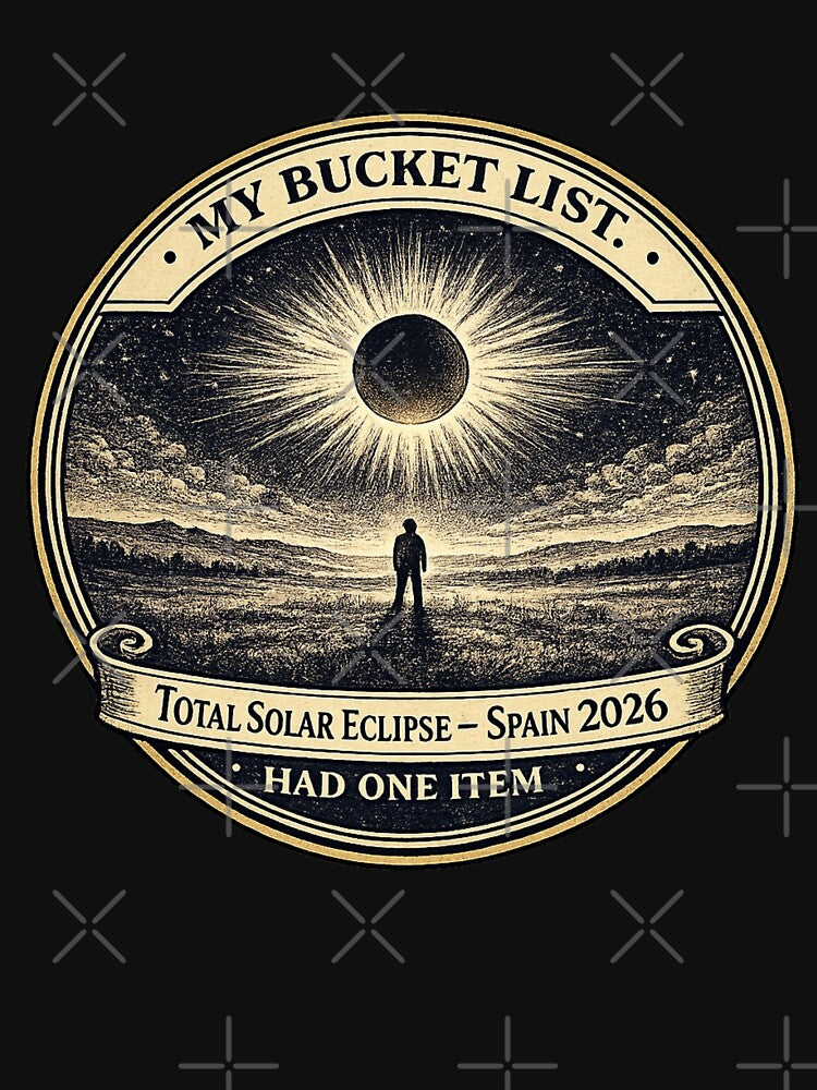 My Bucket List Had One Item Eclipse Spain 2026 by CalmCapy Co
