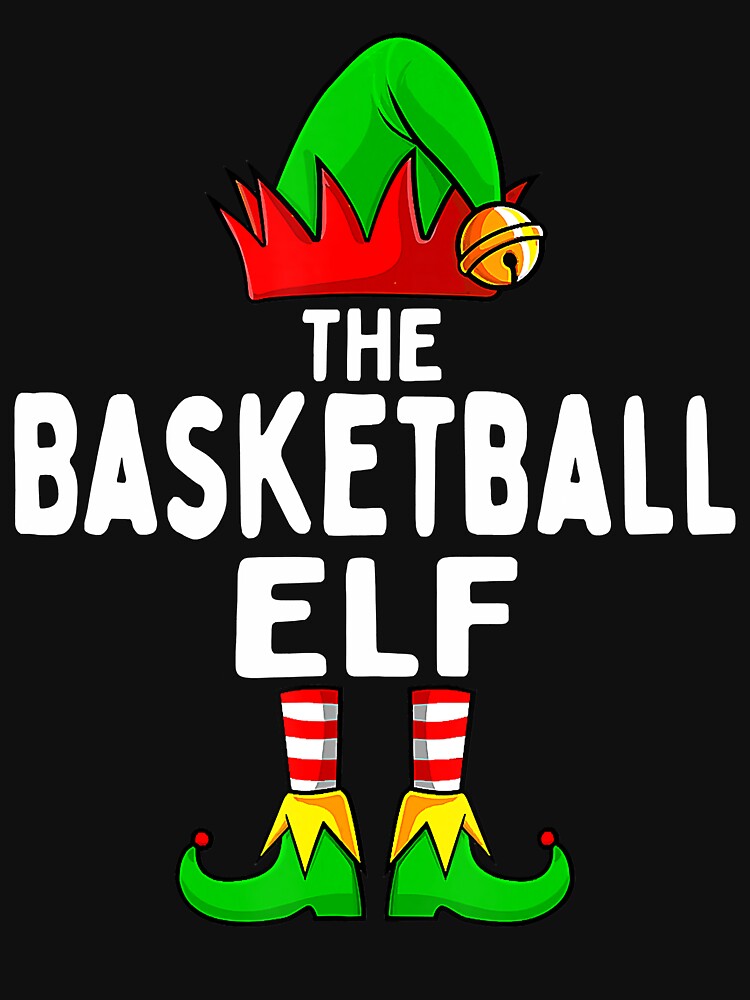 Basketball Elf Matching Family Group Christmas Party Pajama by BrandyBare