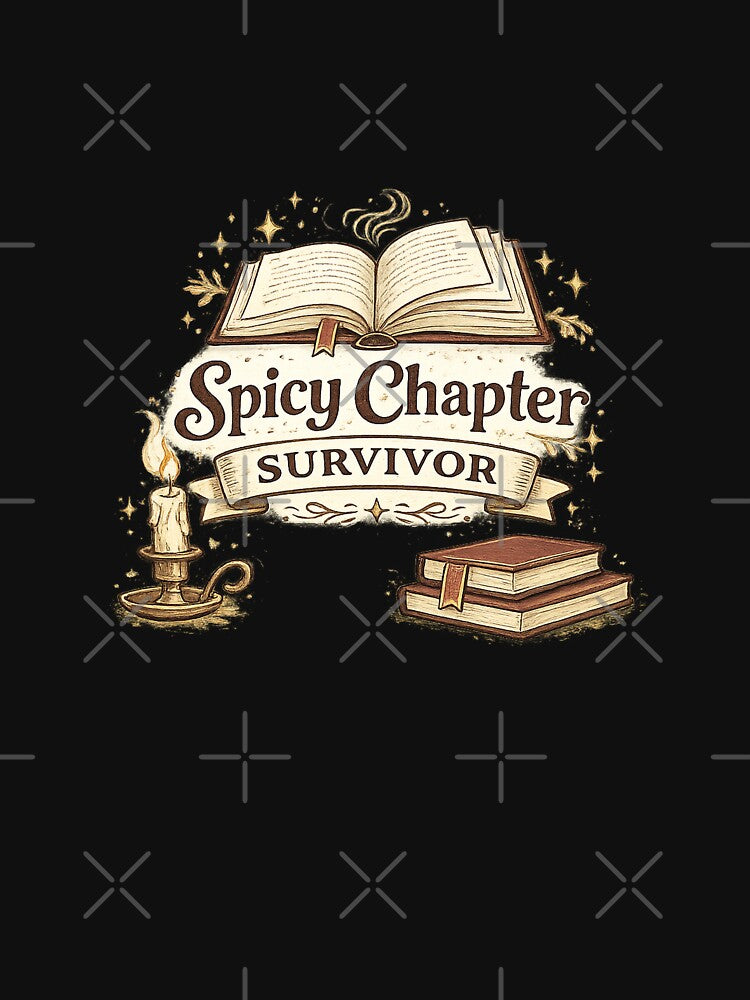 Spicy Chapter Survivor Dark Academia Booktok Reader Design by Bratak