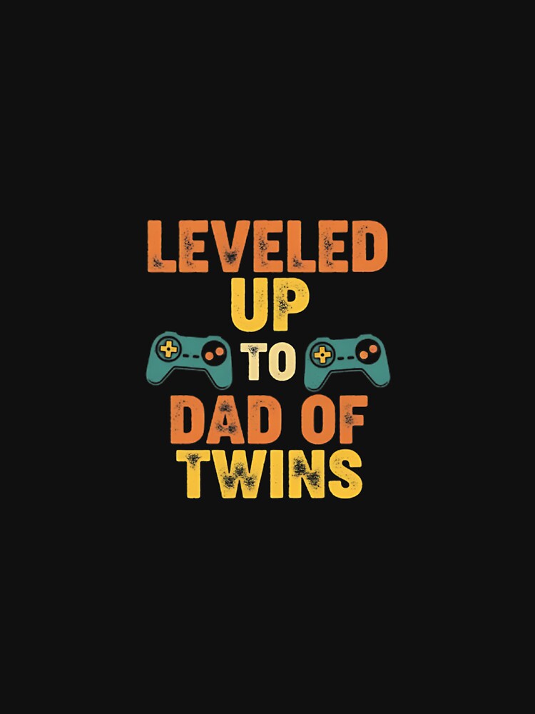 Leveled Up To Dad Of Twins | Boy Dad Gamer Gift by ClucasKe12