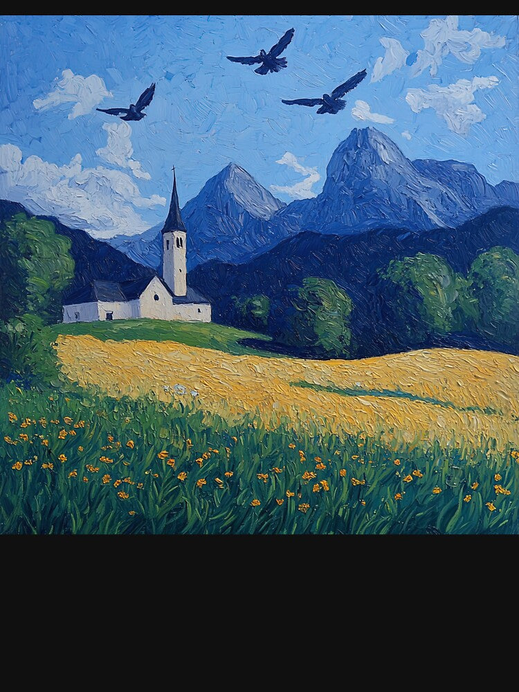 Berchtesgaden National Park | Post-impressionist painting style by ComicsFactory