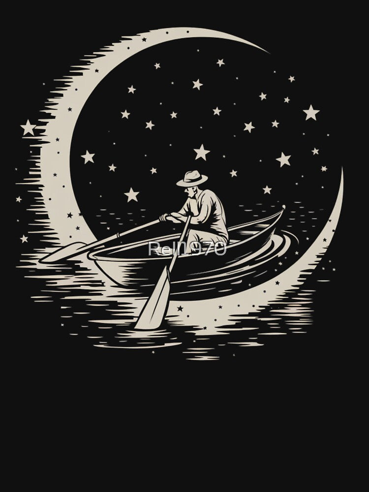 Peaceful Boating On The moon by Rell1970