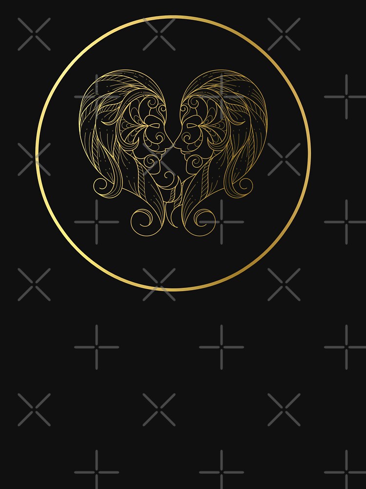 Gemini Zodiac Art Gold by Felicity-K