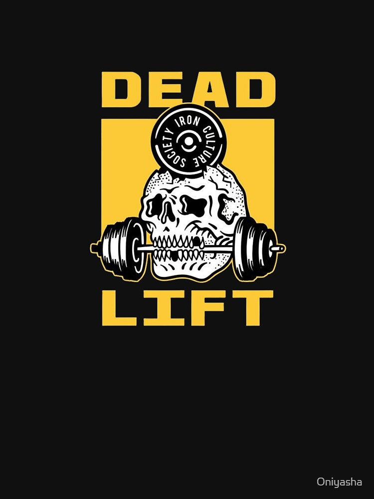 Deadlift Skull Weightlifting Gym Motivation Powerlifting by Oniyasha