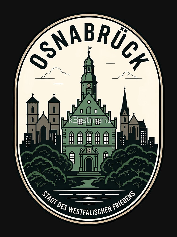 Osnabruck Germany Westphalian Peace Vintage Landmark by k3rstman1