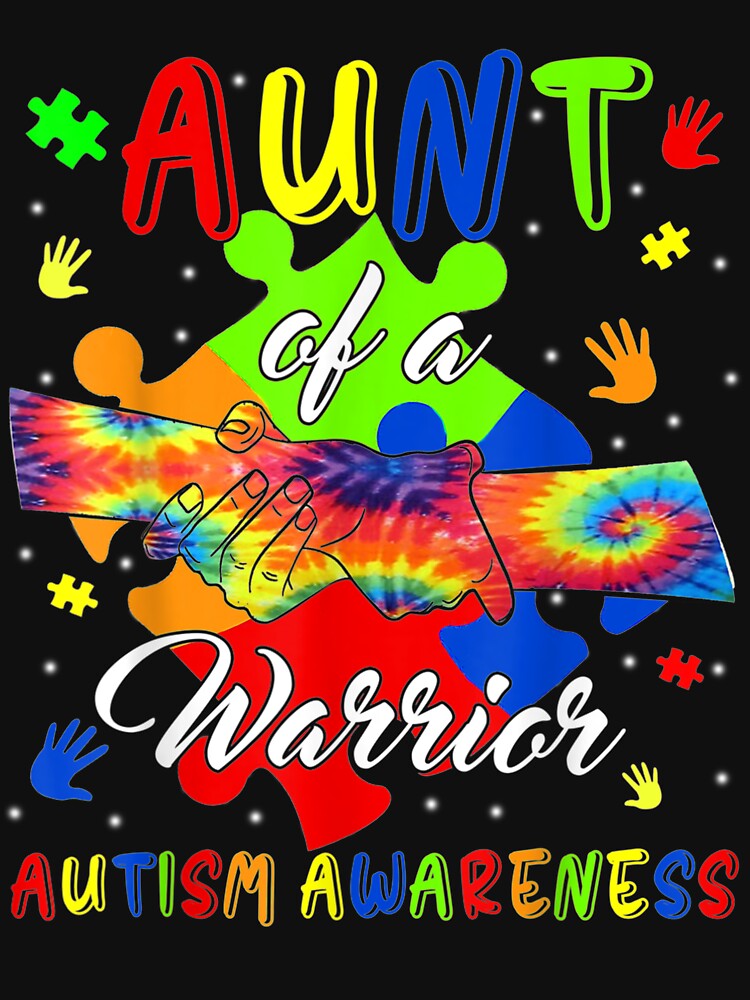 Aunt Of A Warrior Autism Family Matching Autism Awareness by melisenda