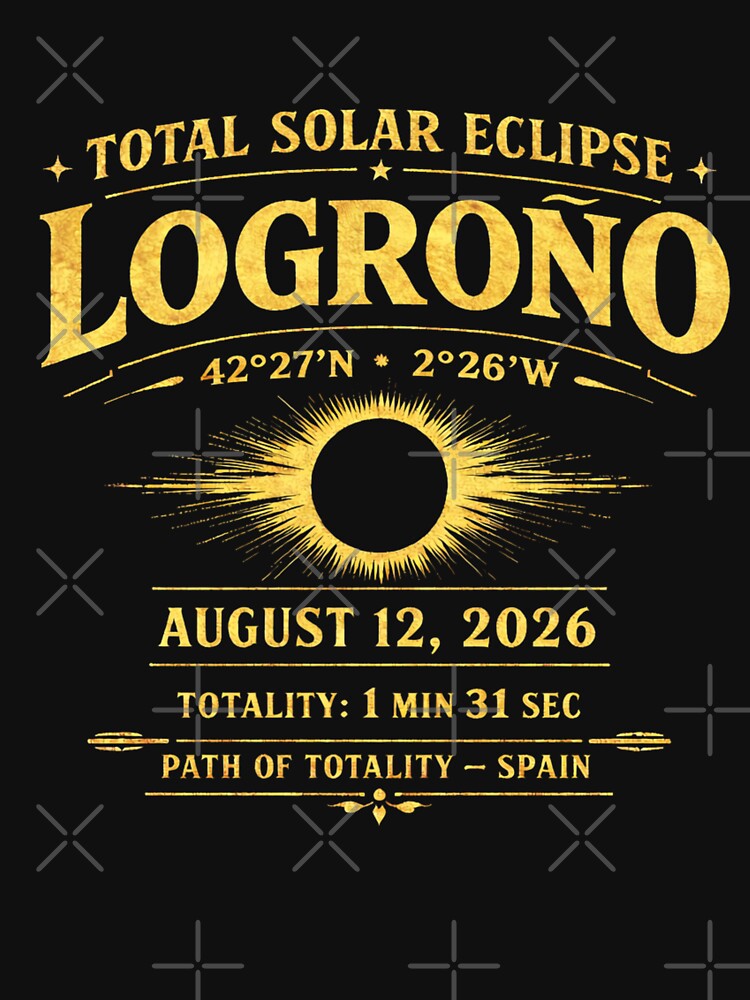 Logrono Eclipse 2026 Path Totality Spain by CalmCapy Co