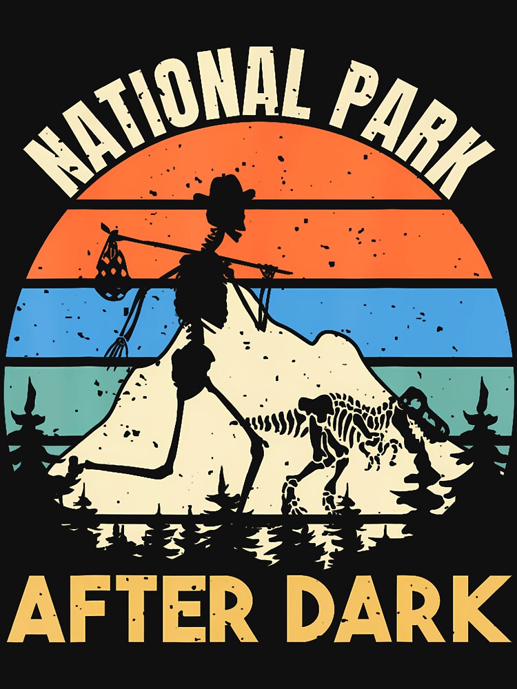 National Park After Dark Funny Nature Camping Mountains by godzillabro