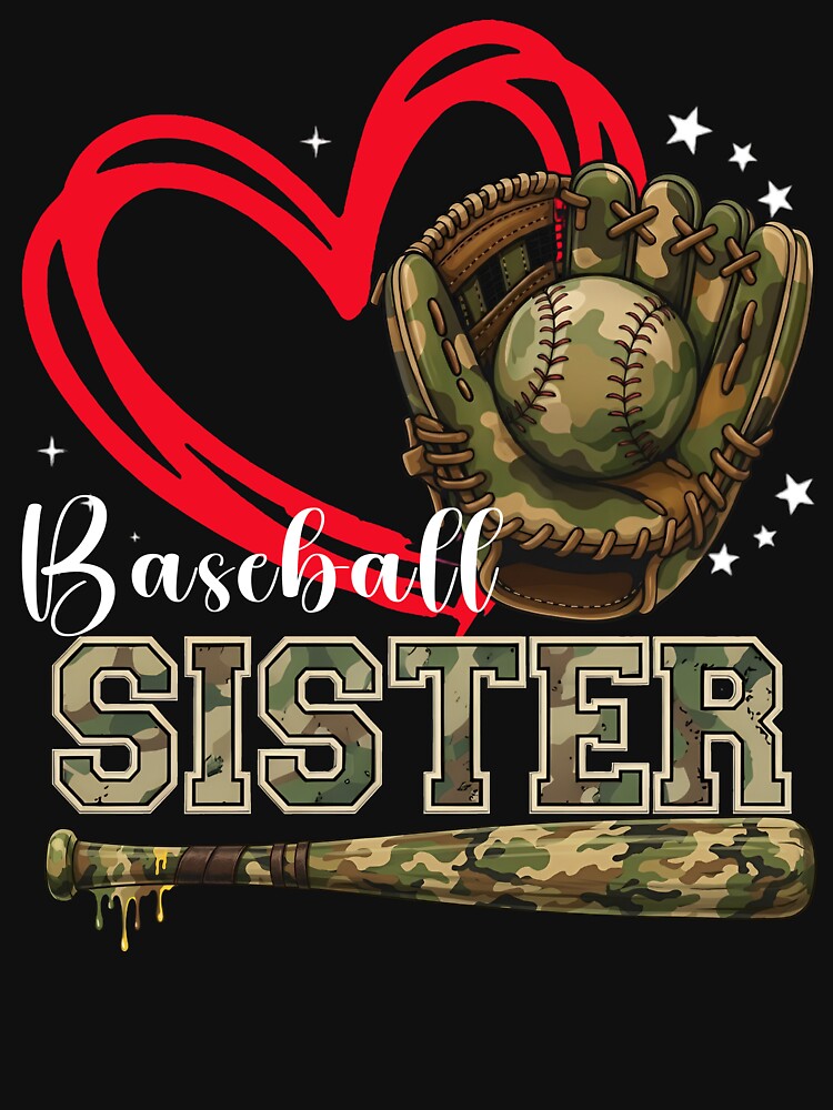 Camo Baseball Sister Game Day by KIROSALS