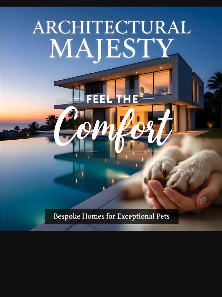 Bespoke Minimalist Pet Mansion: Ultra-Luxury Architectural Pet Home Ad by Creative-RE