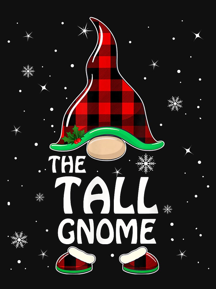 Tall Gnome Buffalo Plaid Matching Family Christmas Pajama by amyadt77