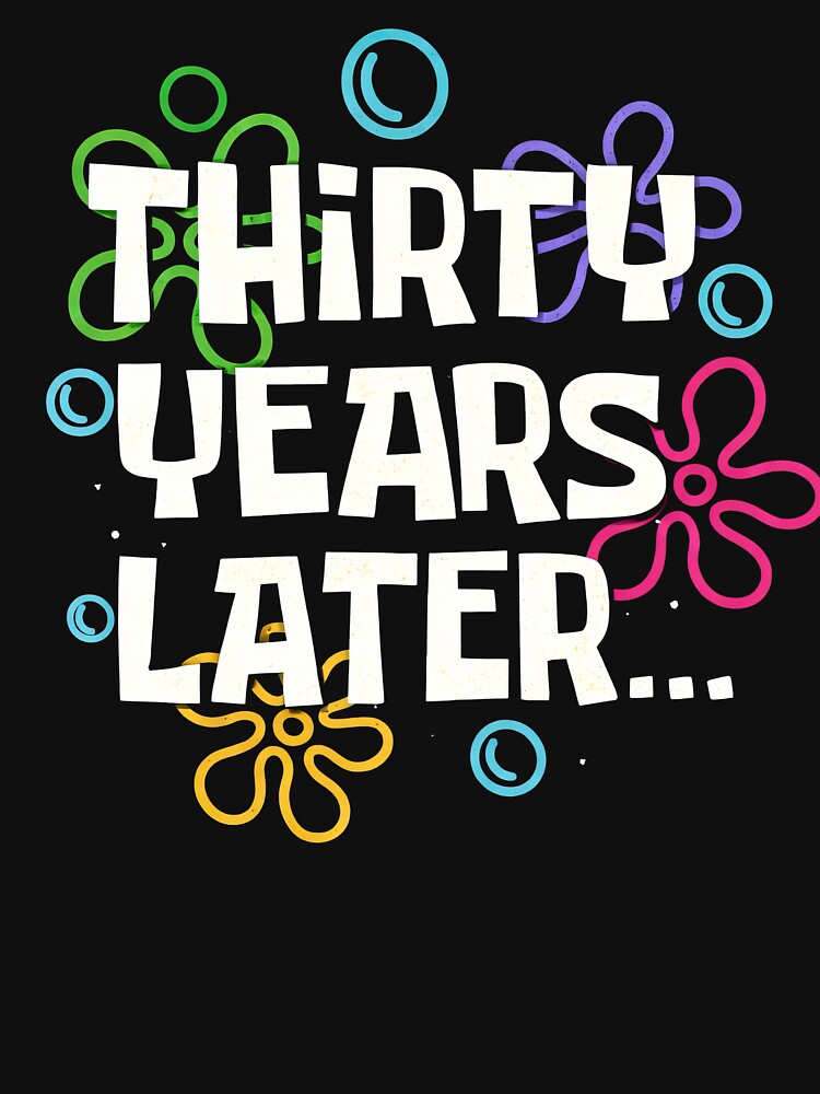Thirty Years Later... Funny 30th Birthday Gift | Retro Time Card Quote Design by PosiMCreations