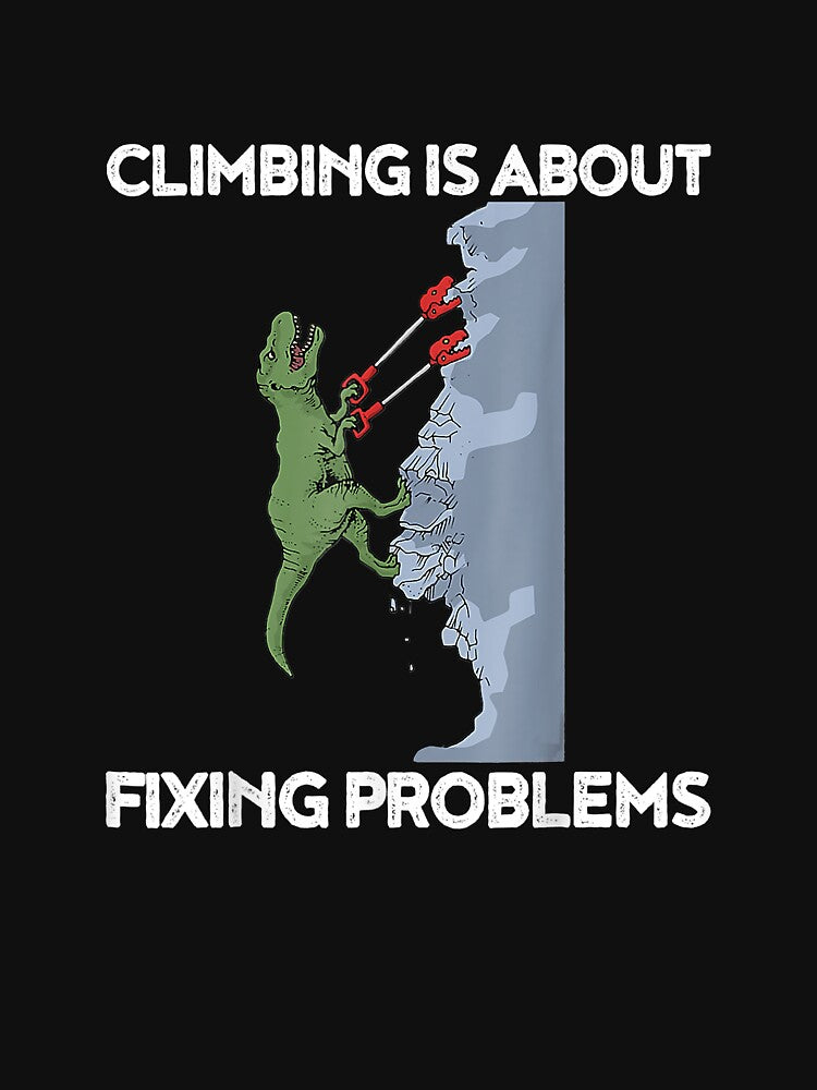 Climbing T Rex Rock Climber Dinosaur by Jutisi