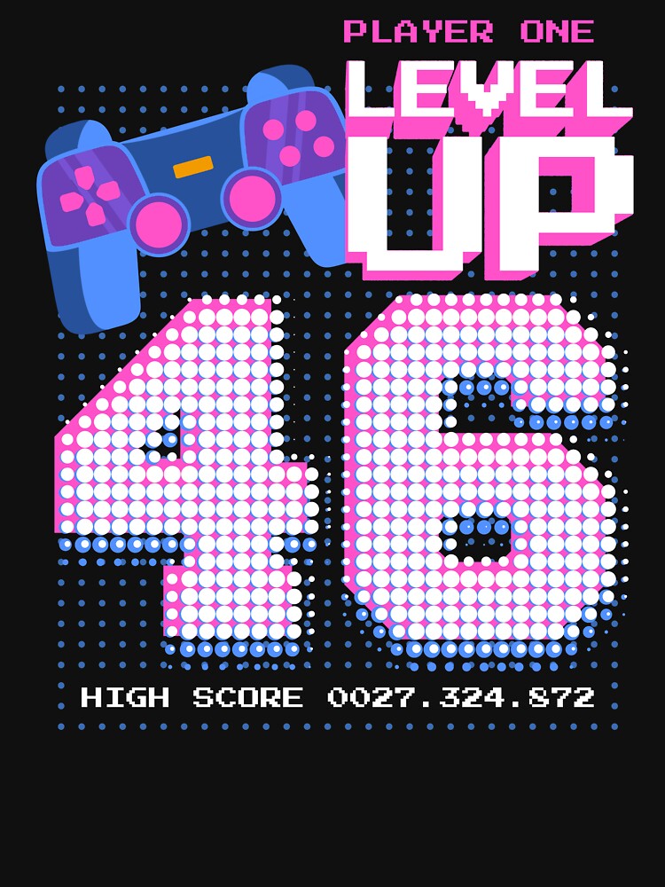 Player One Level Up 46 by patternprint1