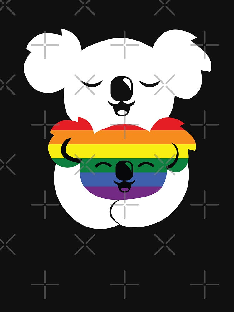 Cute Mama Koala Bear Pride Flag colors by House Sparrow