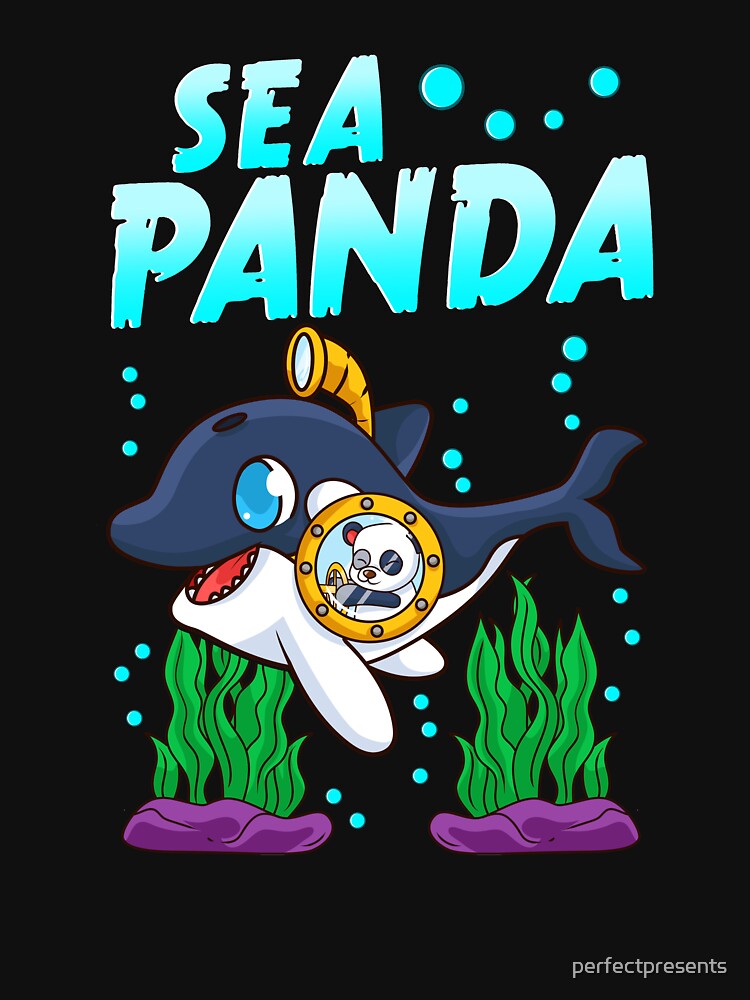 Sea Panda Cute Adorable Baby Orca Whale Pun by perfectpresents