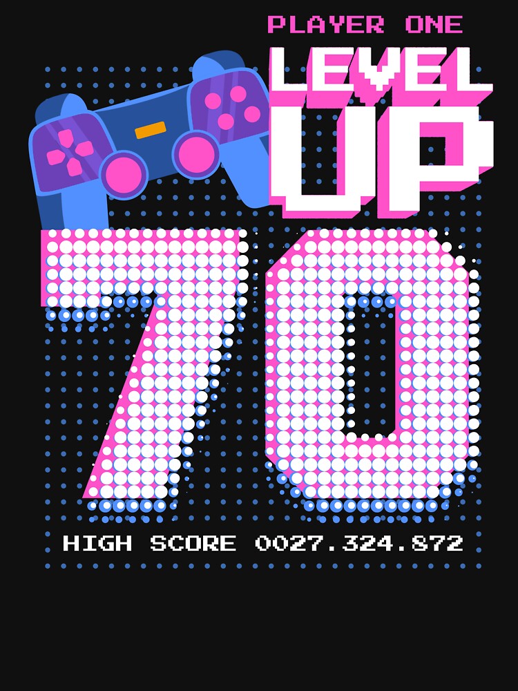 Player One Level Up 70 by patternprint1