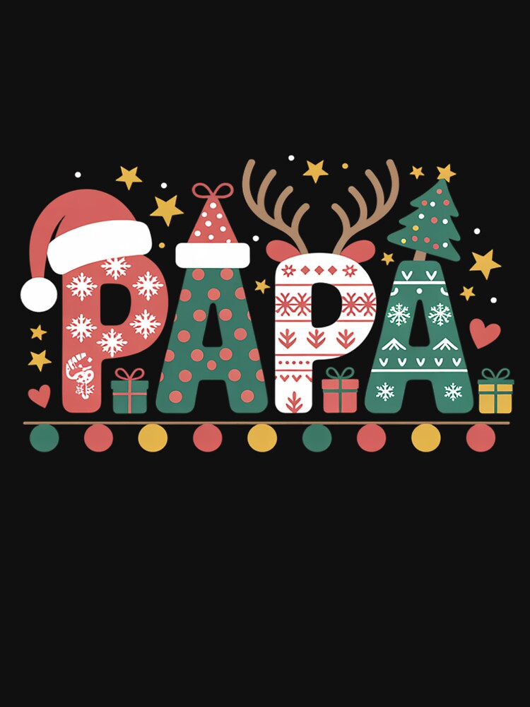 Papa Claus Christmas Lights Pajama Family Matching by grounabslaninal